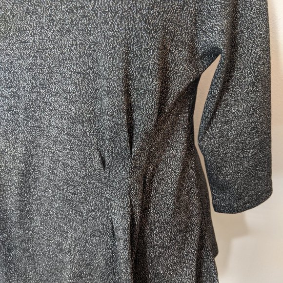 Tunic! Metallic Drape Front Top - Picture 3 of 6